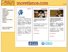 Tablet Screenshot of moretianos.com